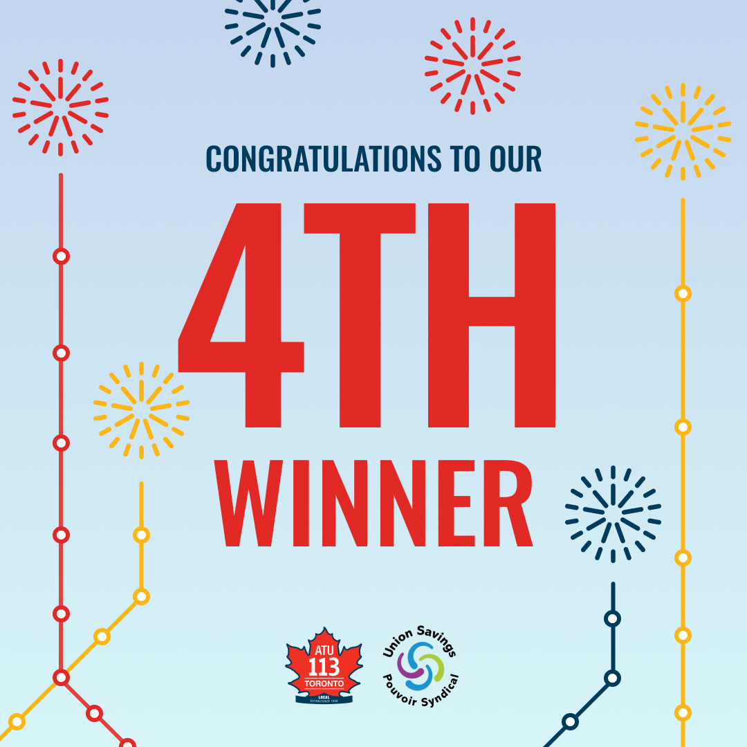 Congratulations to our 4th Union Savings winner